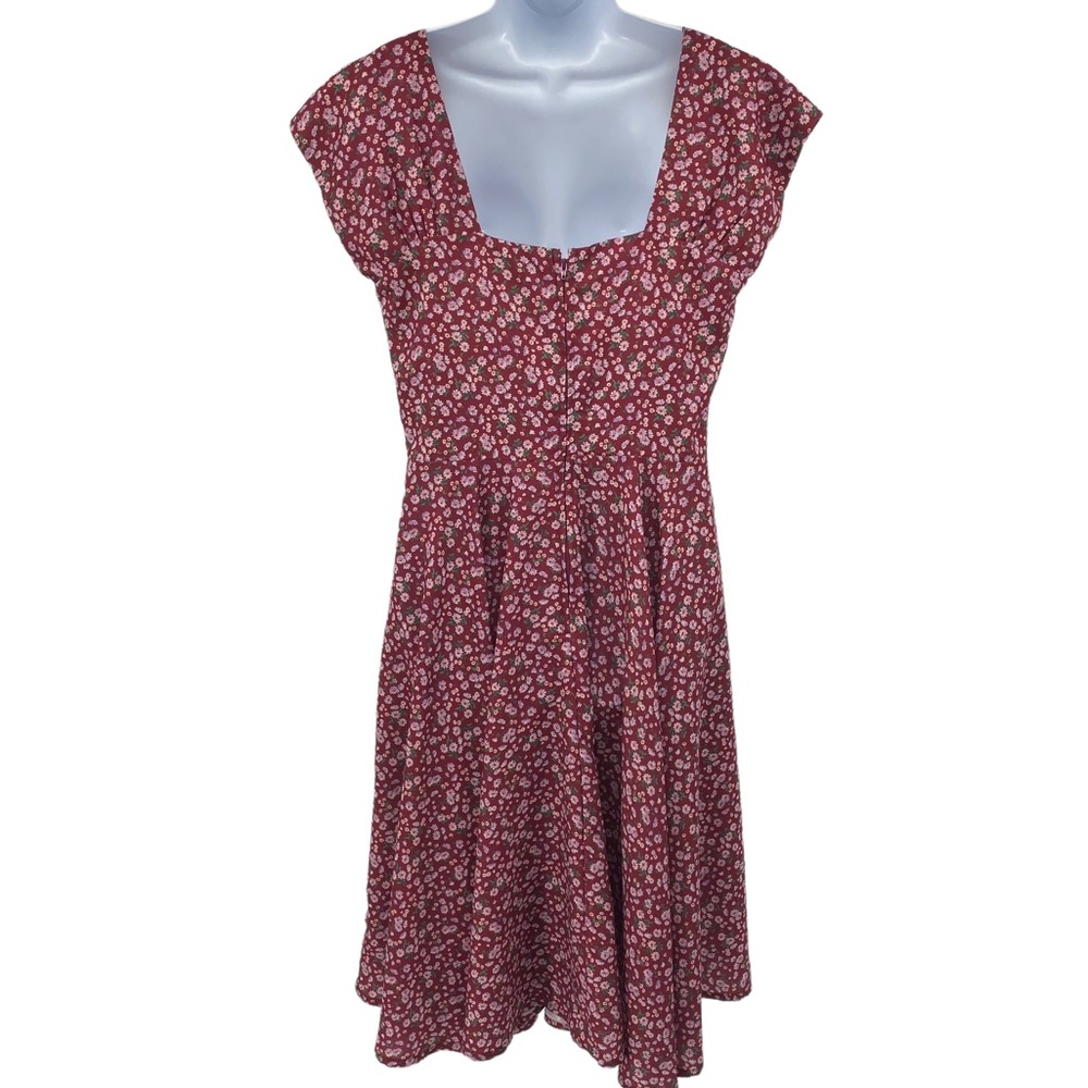 Unique Vintage x Timeless London | Dainty Floral Aaliyah Swing Dress | US 10 - Picture 11 of 16